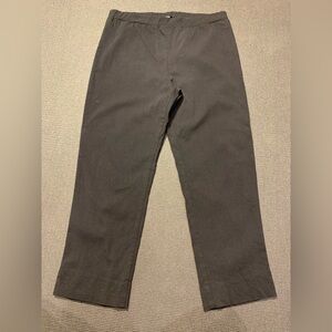 Clara Sun‎ Woo Pull On Ankle Pants Black Size Large